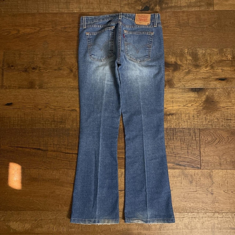 Levi's 518 Jeans Women 5 JR M Blue Y2K Low Rise Bootcut Superlow Stretch